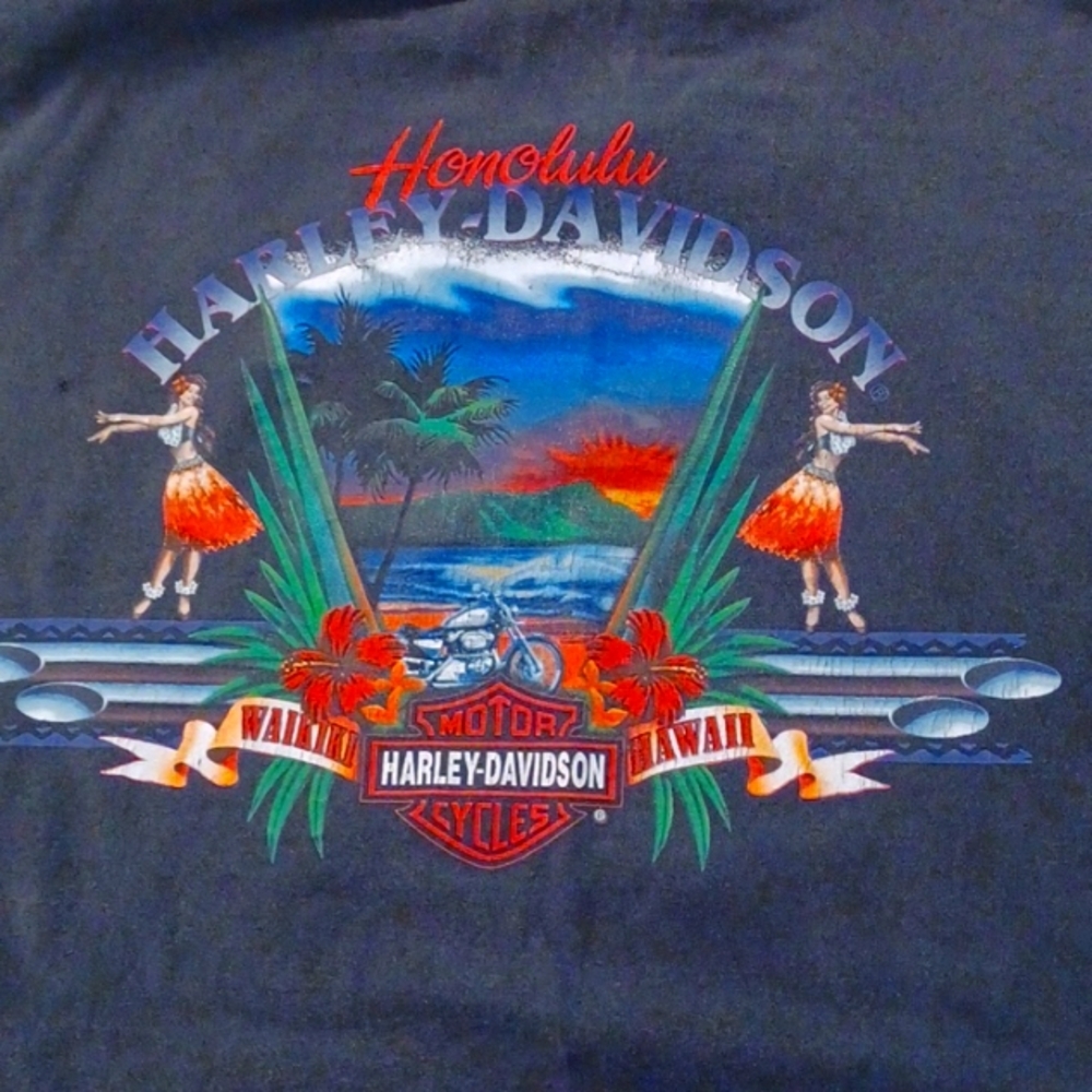 Harley Davidson Honolulu tee shirt men's size xlarge black